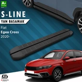 S-Dizayn Fiat Egea Cross S-Line Siyah Yan Basamak 183 Cm 2020 Üzeri A+ Kalite thumbnail 1