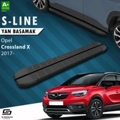 S-Dizayn Opel Crossland X S-Line Siyah Yan Basamak 173 Cm 2017 Üzeri A+ Kalite thumbnail 1