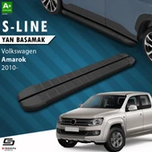 S-Dizayn VW Amarok S-Line Siyah Yan Basamak 203 Cm 2010-2023 A+ Kalite thumbnail 1