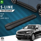 S-Dizayn Audi Q7 S-Line Siyah Yan Basamak 213 Cm 2005-2015 A+ Kalite thumbnail 1