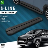 S-Dizayn Peugeot 3008 S-Line Siyah Yan Basamak 183 Cm 2009-2016 A+ Kalite thumbnail 1