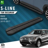 S-Dizayn Bmw X3 F25 S-Line Siyah Yan Basamak 193 Cm 2010-2017 A+ Kalite thumbnail 1