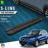 S-Dizayn VW Tiguan S-Line Siyah Yan Basamak 173 Cm 2007-2015 A+ Kalite thumbnail 1