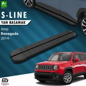 S-Dizayn Jeep Renegade S-Line Siyah Yan Basamak 173 Cm 2014 Üzeri A+ Kalite thumbnail 1
