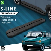 S-Dizayn VW Transporter T4 Kısa Şase S-Line Siyah Yan Basamak 213 Cm 1995-2003 A+ Kalite thumbnail 1