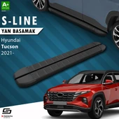 S-Dizayn Hyundai Tucson 4 S-Line Siyah Yan Basamak 173 Cm 2021 Üzeri A+ Kalite thumbnail 1