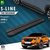 S-Dizayn Peugeot 2008 2 S-Line Siyah Yan Basamak 183 Cm 2020 Üzeri A+ Kalite thumbnail 1