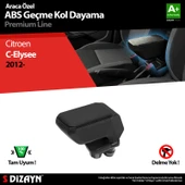 S-Dizayn Citroen C-Elysee Kol Dayama Kolçak Geçmeli ABS Siyah 2012-2017 A+Kalite thumbnail 1