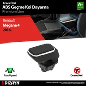 S-Dizayn Renault Megane 4 Kol Dayama Kolçak Geçmeli ABS Gri 2016-2020 A+Kalite thumbnail 1