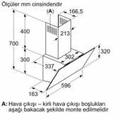 Bosch DWK64PJ20T Beyaz Duvar Tipi Ankastre Davlumbaz thumbnail 6