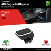 S-Dizayn Peugeot 301 Kol Dayama Kolçak Geçmeli ABS Gri 2012-2017 A+Kalite thumbnail 1