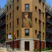 Üniformalı Gazi Mustafa Kemal Atatürk Poster Cephe Bayrak - 200x300cm (2 x 3 metre) - 1