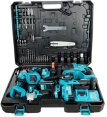 Pro drager Kömürsüz Motor Şarjlı Matkap,Taşlama,Yağ Pompalı Testere,Somun Sıkma,Kırıcı Delici  5 li Ultra Set - 2