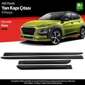 S-Dizayn Hyundai Kona ABS Plastik Yan Kapı Koruma Çıtası 2018-2023 A+ Kalite thumbnail 1