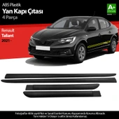 S-Dizayn Renault Taliant ABS Plastik Yan Kapı Koruma Çıtası 2021 Üzeri A+ Kalite thumbnail 1