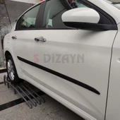 S-Dizayn Fiat Egea ABS Plastik Yan Kapı Koruma Çıtası 2015-2020 A+ Kalite thumbnail 6