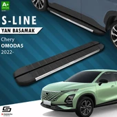 S-Dizayn Chery Omoda5 S-Line Krom Yan Basamak 183 Cm 2022 Üzeri A+ Kalite thumbnail 1