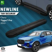 S-Dizayn Chery Tiggo7 Pro NewLine Siyah Yan Basamak 183 Cm 2022 Üzeri A+ Kalite thumbnail 1