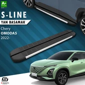 S-Dizayn Chery Omoda5 S-Line Aluminyum Yan Basamak 183 Cm 2022 Üzeri A+ Kalite thumbnail 1