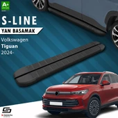 S-Dizayn VW Tiguan 3 S-Line Siyah Yan Basamak 183 Cm 2024 Üzeri A+ Kalite thumbnail 1