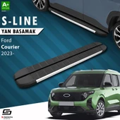 S-Dizayn Ford Courier 2 S-Line Aluminyum Yan Basamak 183 Cm 2023 Üzeri A+ Kalite thumbnail 1
