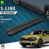S-Dizayn Kia Sportage 5 S-Line Siyah Yan Basamak 173 Cm 2021 Üzeri A+ Kalite thumbnail 1