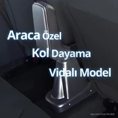 S-Dizayn Seat Ibiza ABS Vidalı Kol Dayama Kolçak Siyah 2017 Üzeri A+Kalite thumbnail 6
