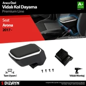 S-Dizayn Seat Arona Kol Dayama Kolçak ABS Vidalı Gri 2017 Üzeri A+ Kalite thumbnail 1