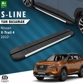 S-Dizayn Nissan X-Trail T33 S-Line Aluminyum Yan Basamak 183 Cm 2022 Üzeri A+ Kalite thumbnail 1