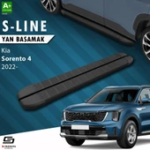S-Dizayn Kia Sorento 4 S-Line Siyah Yan Basamak 183 Cm 2022 Üzeri A+ Kalite thumbnail 1