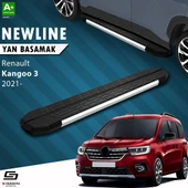 S-Dizayn Renault Kangoo 3 Uzun Şase NewLine Krom Yan Basamak 223 Cm 2021 Üzeri A+ Kalite thumbnail 1