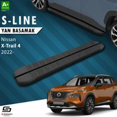 S-Dizayn Nissan X-Trail T33 S-Line Siyah Yan Basamak 183 Cm 2022 Üzeri A+ Kalite thumbnail 1