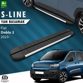S-Dizayn Fiat Doblo 3 S-Line Aluminyum Yan Basamak 203 Cm 2023 Üzeri A+ Kalite thumbnail 1