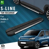 S-Dizayn Fiat Doblo 3 S-Line Krom Yan Basamak 203 Cm 2023 Üzeri A+ Kalite thumbnail 1