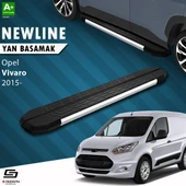 S-Dizayn Opel Vivaro B Uzun Şase NewLine Krom Yan Basamak 263 Cm 2015-2018 A+ Kalite thumbnail 1