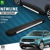 S-Dizayn VW T-Cross NewLine Aluminyum Yan Basamak 173 Cm 2019-2023 A+ Kalite thumbnail 1
