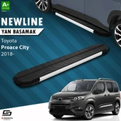 S-Dizayn Toyota Proace City Uzun Şase NewLine Aluminyum Yan Basamak 213 Cm 2018 Üzeri A+ Kalite thumbnail 1