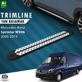 S-Dizayn Mercedes Sprinter W906 Uzun Şase TrimLine Gri Yan Basamak 335 Cm 2006-2019 A+ Kalite thumbnail 1