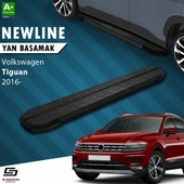 S-Dizayn VW Tiguan 2 NewLine Siyah Yan Basamak 173 Cm 2016-2024 A+ Kalite thumbnail 1