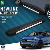 S-Dizayn VW T-Roc NewLine Krom Yan Basamak 173 Cm 2019 Üzeri A+ Kalite thumbnail 1