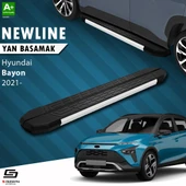 S-Dizayn Hyundai Bayon NewLine Aluminyum Yan Basamak 173 Cm 2021 Üzeri A+ Kalite thumbnail 1