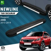 S-Dizayn Peugeot 2008 NewLine Krom Yan Basamak 173 Cm 2013-2019 A+ Kalite thumbnail 1