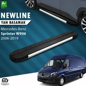 S-Dizayn Mercedes Sprinter W906 Uzun Şase NewLine Krom Yan Basamak 333 Cm 2006-2019 A+ Kalite thumbnail 1