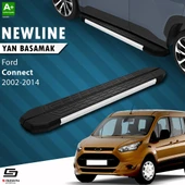 S-Dizayn Ford Connect Uzun Şase NewLine Aluminyum Yan Basamak 203 Cm 2002-2014 A+ Kalite thumbnail 1