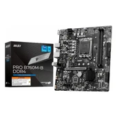 MSI Pro B760M-B DDR4 (4800MHz)OC M.2 HDMI PCIe 4.0 1700P mATX Anakart thumbnail 1