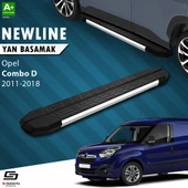 S-Dizayn Opel Combo D Uzun Şase NewLine Krom Yan Basamak 223 Cm 2011-2018 A+ Kalite thumbnail 1