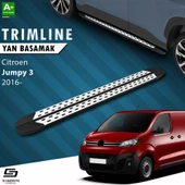 S-Dizayn Citroen Jumpy 3 Kısa Şase TrimLine Gri Yan Basamak 213 Cm 2016 Üzeri A+ Kalite thumbnail 1