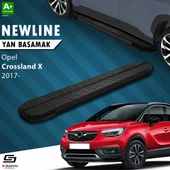 S-Dizayn Opel Crossland X NewLine Siyah Yan Basamak 173 Cm 2017 Üzeri A+ Kalite thumbnail 1