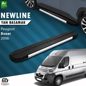 S-Dizayn Peugeot Boxer 3 Orta Şase NewLine Krom Yan Basamak 253 Cm 2006 Üzeri A+ Kalite thumbnail 1
