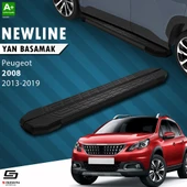 S-Dizayn Peugeot 2008 NewLine Siyah Yan Basamak 173 Cm 2013-2019 A+ Kalite thumbnail 1